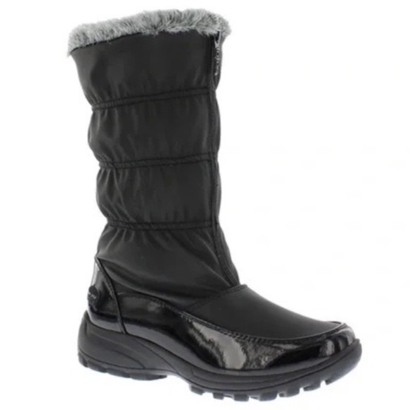 Totes Women's Rogan Insulated Waterproof Snow Winter Boots w Zipper. LIKE NEW!! - Picture 1 of 9